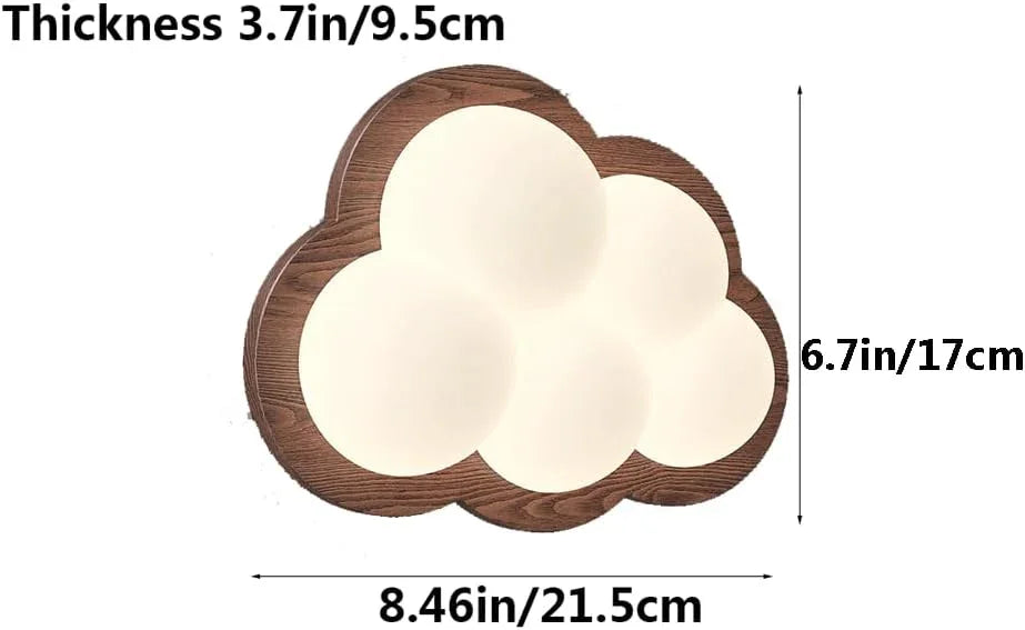 Audara-Modern Creative Solid Wood Wall Lamp Nordic Simple Children's Bedroom Bedside Wall Lights LED Tricolor Full Spectrum Eye Protection Wall Sconces Suitable for Study Hallway Lighting Fixture