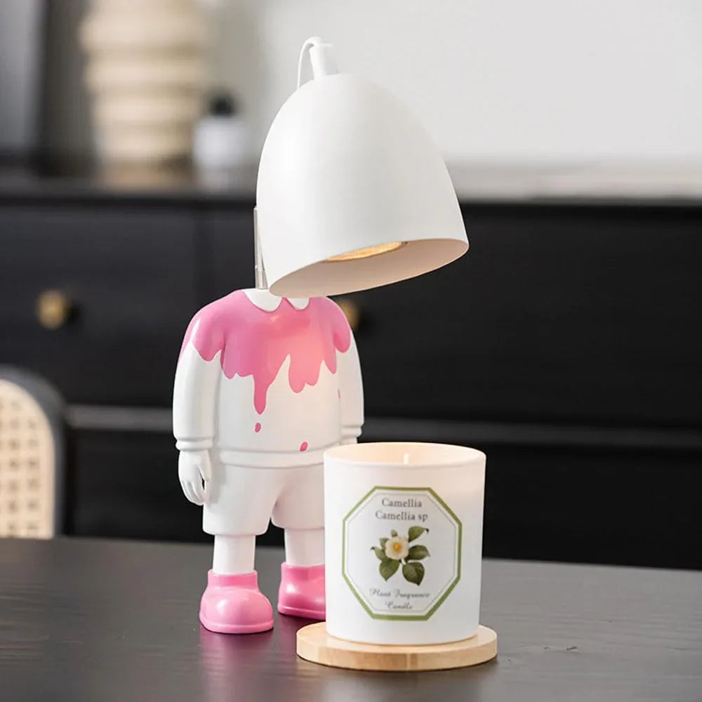 Audara-Creative Ambience Children's Room Bedroom Bedside Desk Light Dormitory School Library Desk Lamp Restaurant Dessert Shop Children's Clothing Store Table Lamp Cute Cartoon Study Room Lighting Fixture