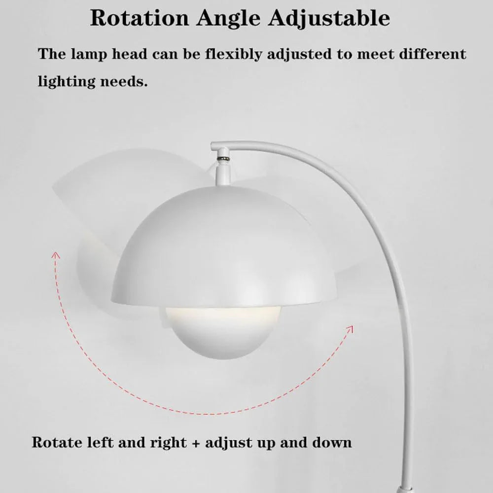 Audara-French Style Study Bedroom Floor Lamp Modern E26 Single Light Source Metal Standing Lamp Height Angle Adjustable Three Tones Living Room Torchiere Restaurant Hotel Decor Lighting Fixture