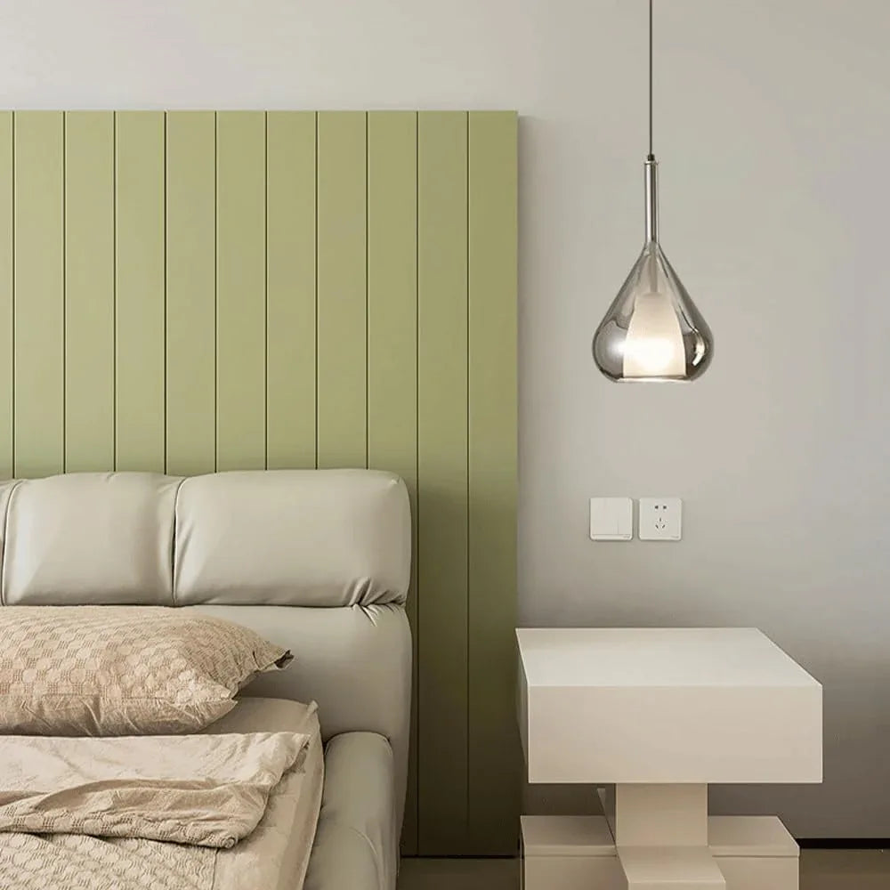 Audara-8-inch Crystal Pendant Light Suitable for Various Spaces Including Bedside, Bedroom, Hotel, Entryway, and Kitchen Island. Easily Blends Into Minimalist, Bohemian, and European Styles.