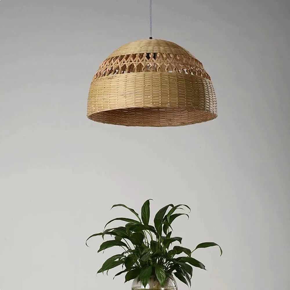 Audara-24-inch Woven Pendant Light Bohemian, Wabi-Sabi, Nordic Multi-Style Ceiling Light Fixture Retro Lamp Suitable for Bedrooms, Hotels, Study Rooms, Dining Areas, Entryways, and More