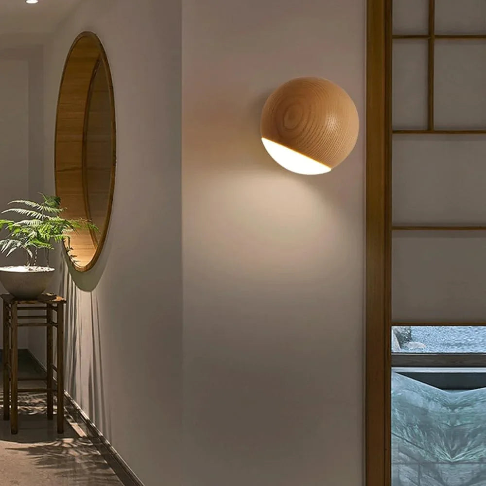 Audara-Scandinavian Fashion Wall Lamp Simple Bedroom Living Room Wall Lights Light Luxury Corridor Aisle Sconces New Chinese Solid Wood Bedside Mounted Lighting Fixture