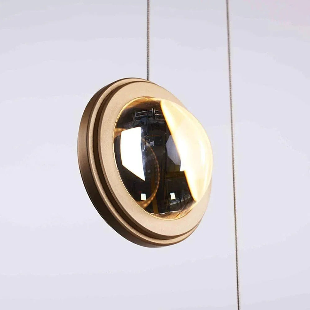 Audara-5-inch Crystal Pendant Light, Bohemian Style, Creative Decorative Lamp, Suitable for Various Spaces Such As Bedrooms, Hotels, Studies, Living Rooms, Kitchen Islands, and Entryways.