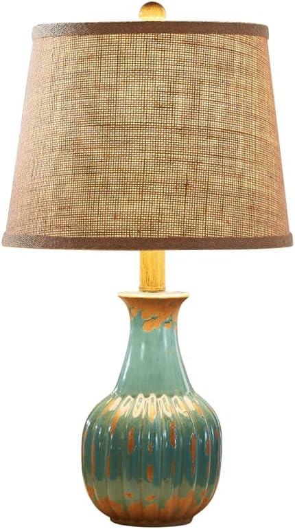 Audara-American Vintage Bedroom Study Living Room Desk Light European Style Fabric Ceramic Desk Lamp Office Wedding Wall Table Lamp Mall Hotel Front Desk Coffee Shop Lighting Fixture