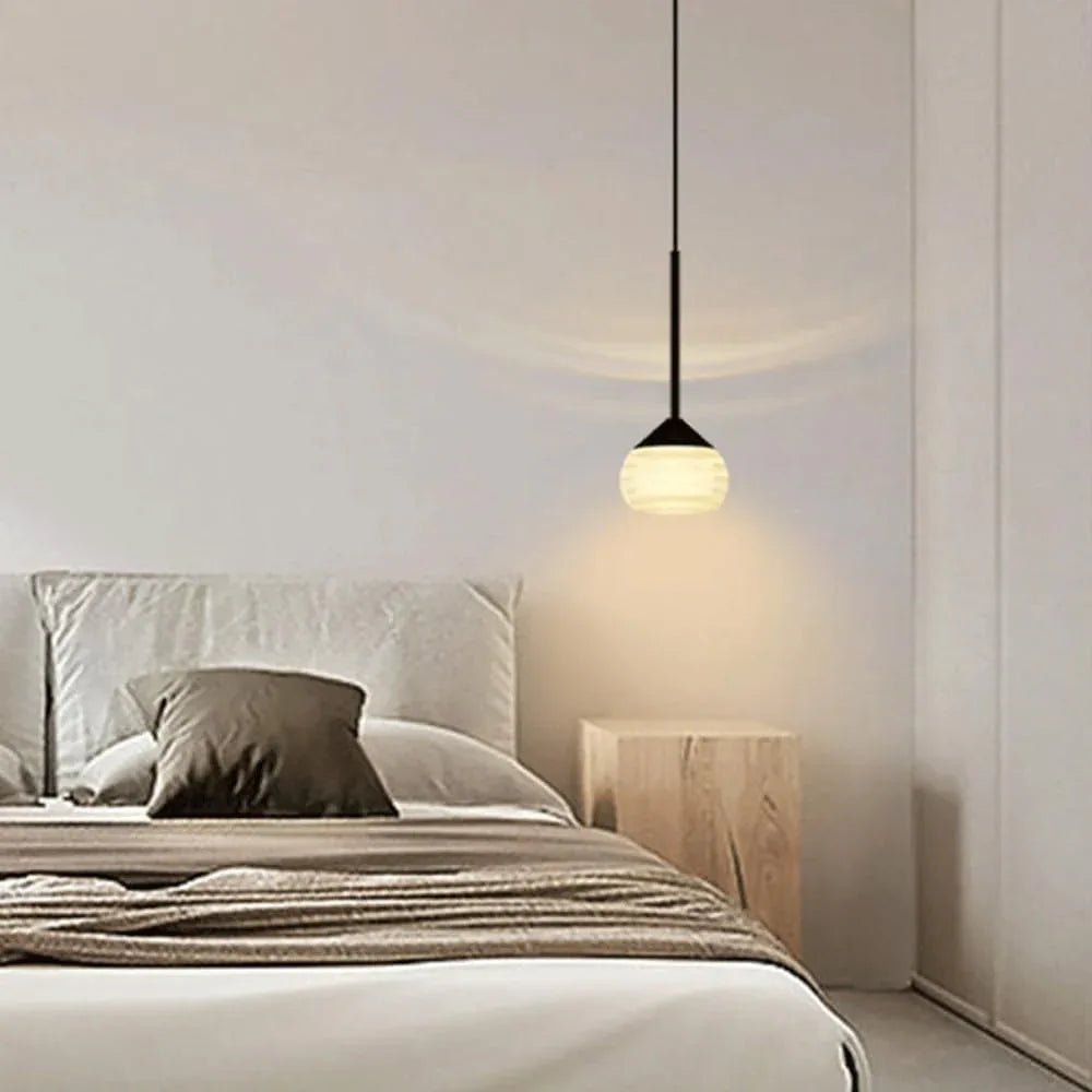 Audara-Crystal Pendant Light, 3.5in, European Modern Minimalist Style, Suitable for Installation in Various Spaces Such As Bedrooms, Hotels, Restaurant Entryways, Cafes, and Kitchen Islands.