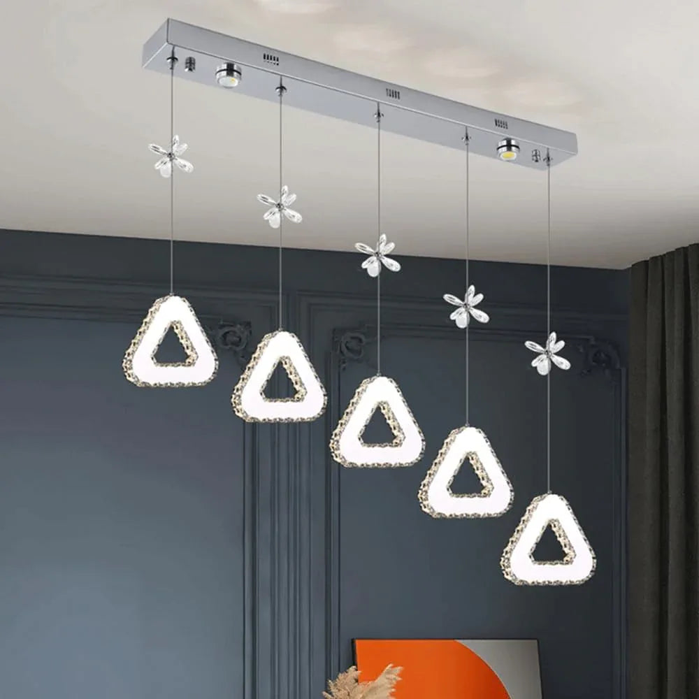 Audara-Crystal Pendant Light, 6-inch, Creative Mini Pendant Lights, Suitable for Modern, Minimalist, Bohemian, and European Styles, Ideal for Bedrooms, Hotel Kitchens, Islands, Entryways, Etc.