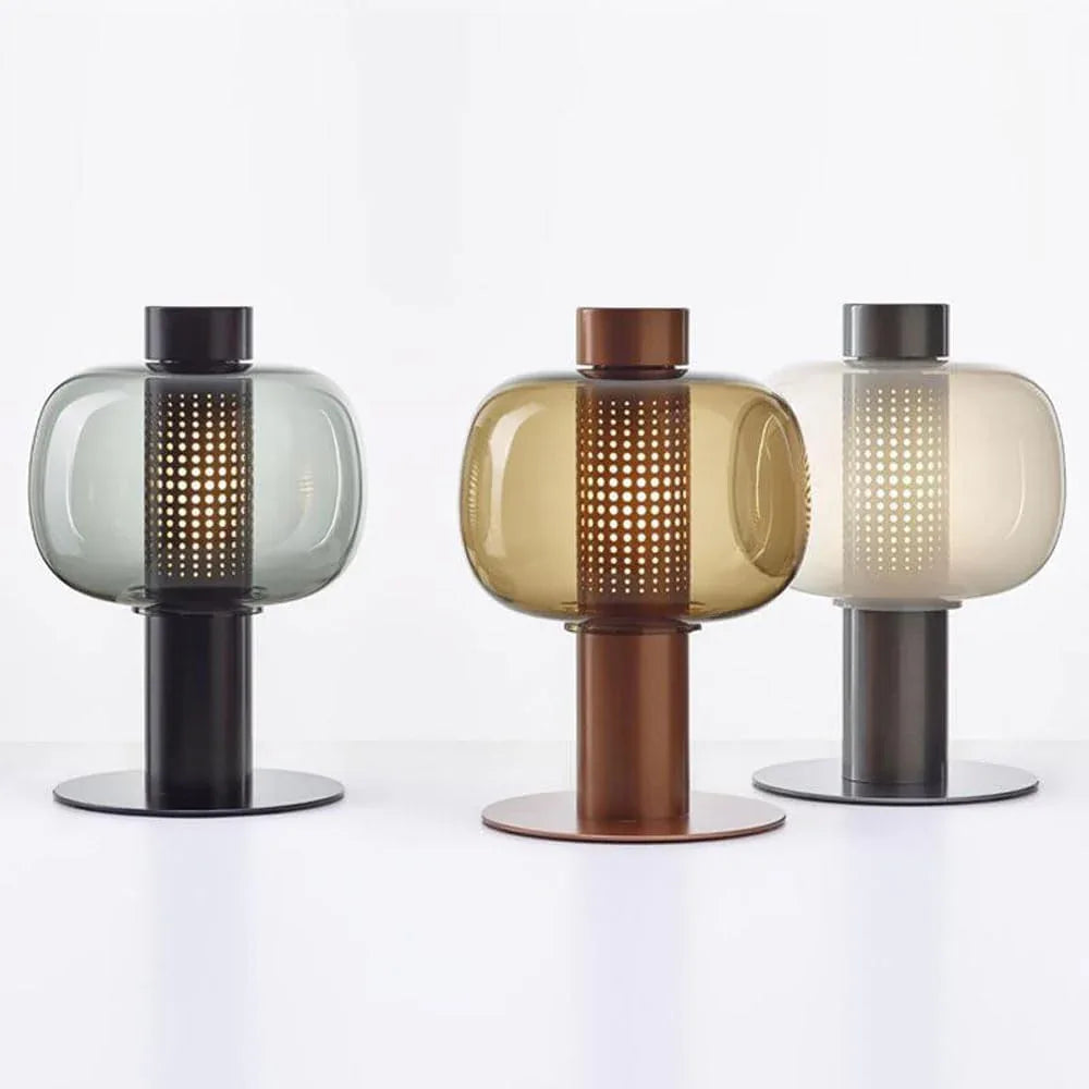 Audara-Simple Modern Living Room Bedside Desk Light Light Luxury Creative Sample Room Showcase Counter Desk Lamp Scandinavian Hardware Glass Lighting Fixture Farmhouse Coffee Shop Club Backdrop Table Lamp