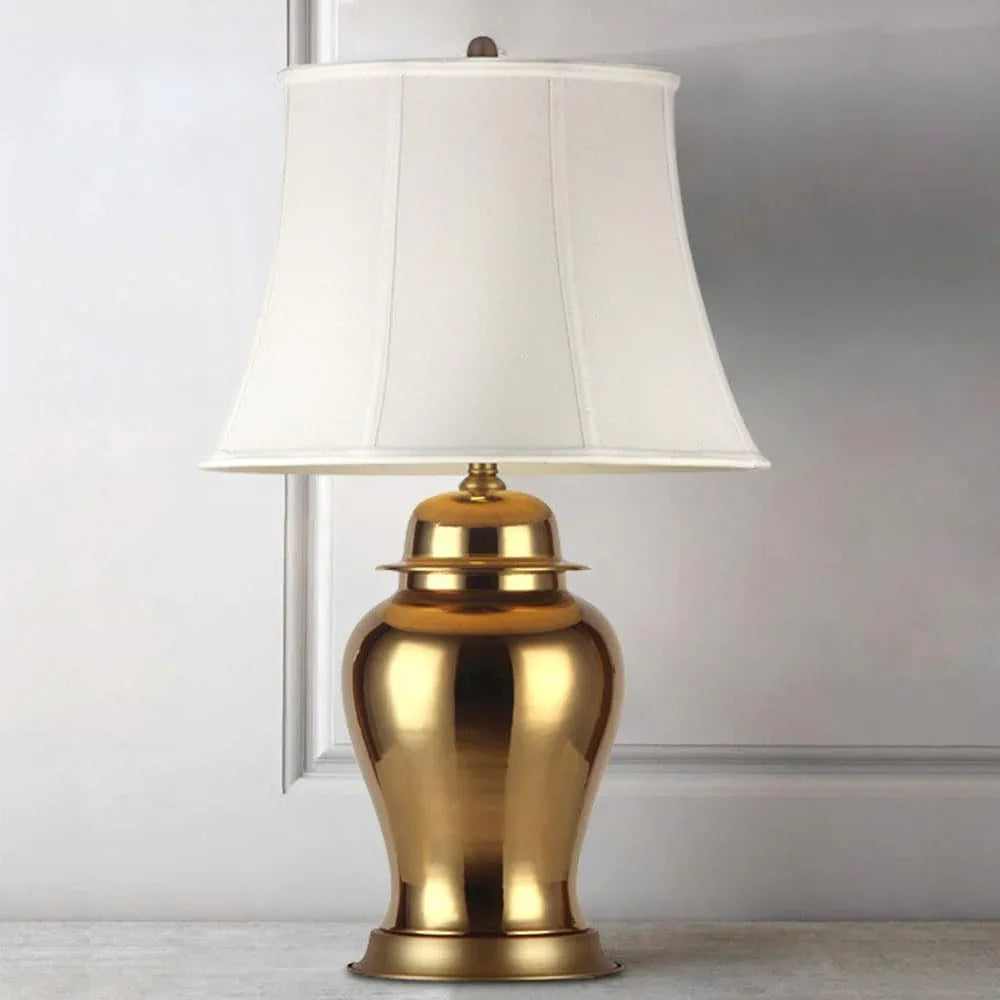 Audara-Bedroom Bedside Study Desk Light Luxury Personalized Fabric Metal Desk Lamp American Retro Office Restaurant Coffee Shop Decoration Table Lamp Villa Club Bar Lighting Fixture