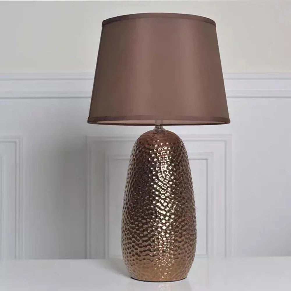 Audara-Modern American Sample Room Bedroom Desk Light Living Room Sofa Beside Office Desk Lamp Apartment Villa Restaurant Coffee Shop Decorative Table Lamp Simple Luxury Fabric Ceramic Lighting Fixture