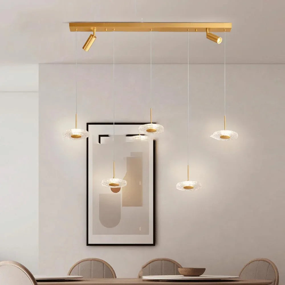 Audara-4-in Crystal Pendant Light, Decorative Lighting Fixture, Bohemian Style, European Minimalist Style, Suitable for Bedrooms, Hotel Entryways, Kitchen Islands, and Other Scenarios.