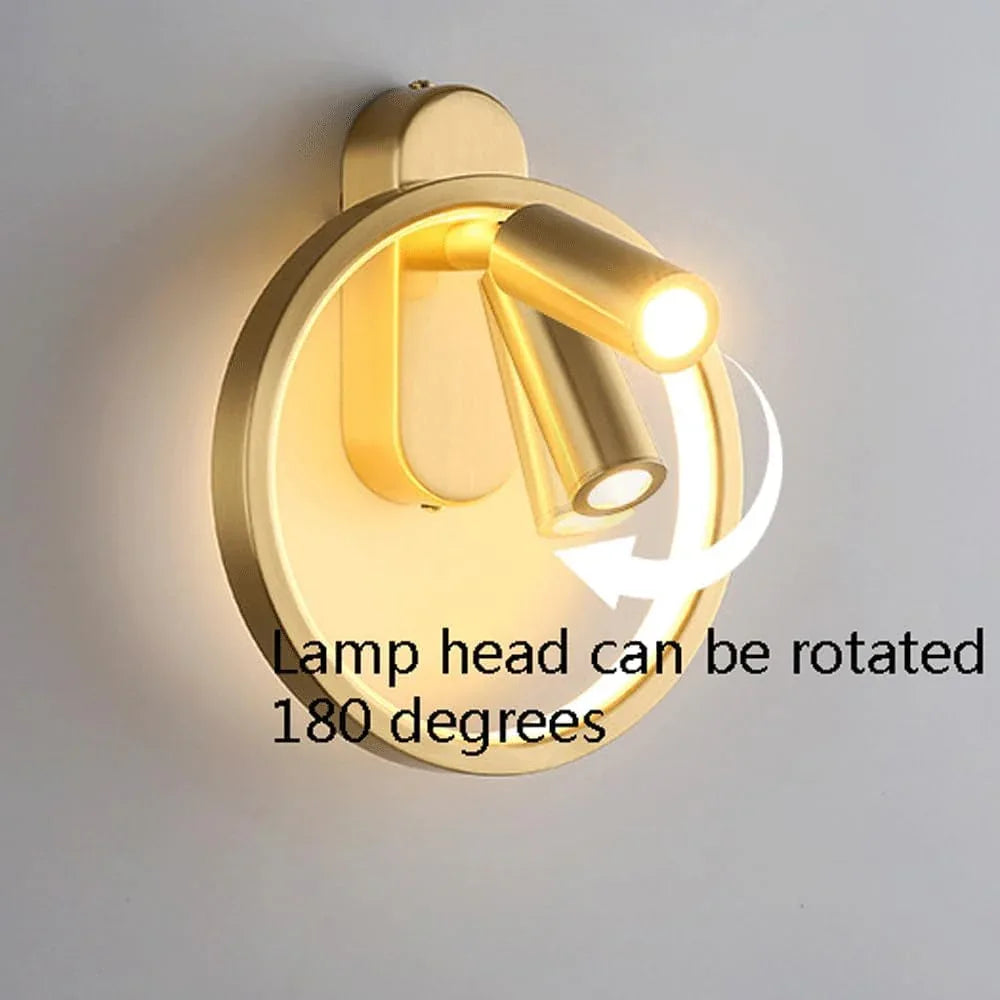 Audara-European Simple Wall Lamp Bedroom Bedside LED Wall Lights Creative Light Luxury Living Room Sconces Aisle Corridor Entrance Mounted Lighting Fixture
