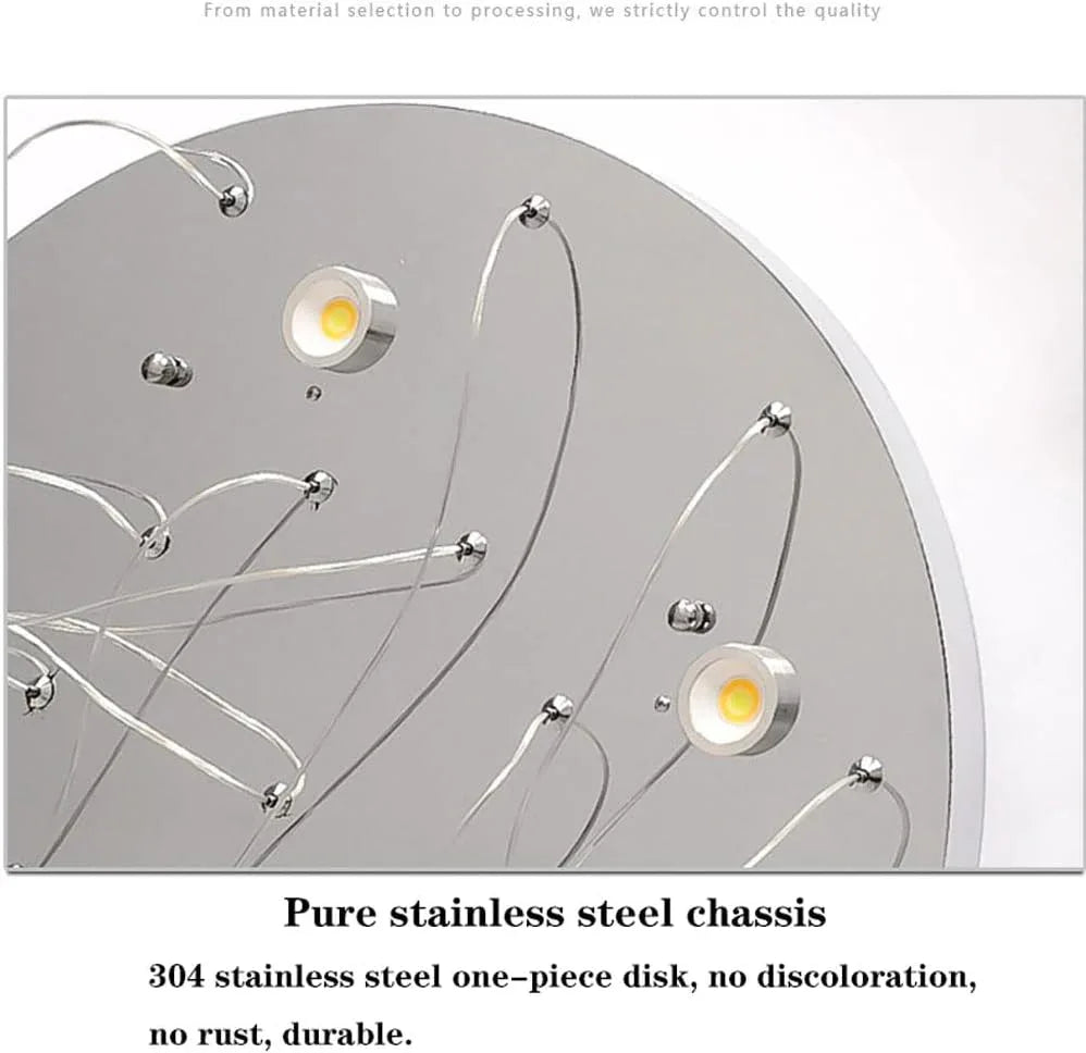 Audara-Luxury Swivel Villa Apartment Pendant Light Multi Light Source Spotlight Crystal Hanging Lamp Mall Hotel Front Desk Chandelier Restaurant Coffee Shop Farmhouse Rustic Lighting Fixture