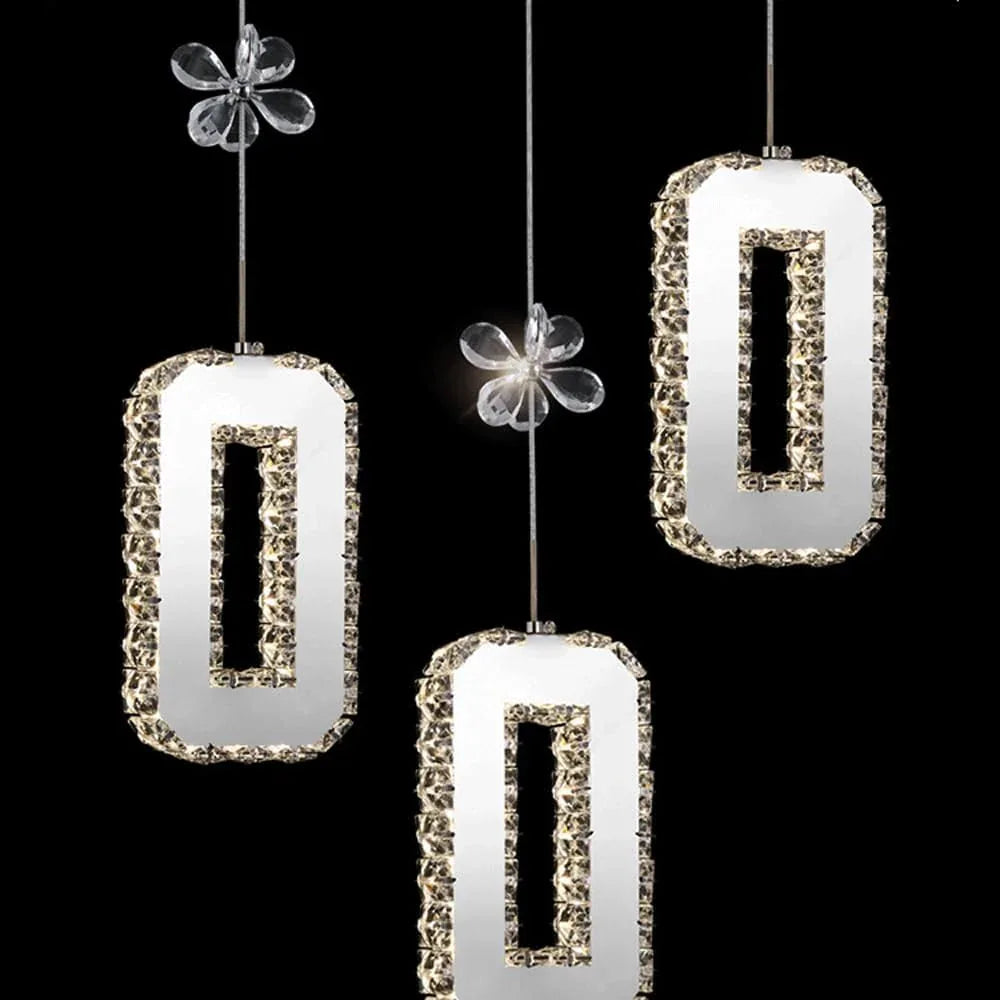 Audara-Crystal Pendant Light, 5-inch Creative Mini Pendant Lights, Suitable for Modern Minimalist, Bohemian, and European Styles, Ideal for Bedrooms, Hotel Kitchens, Islands, Entryways, Etc.