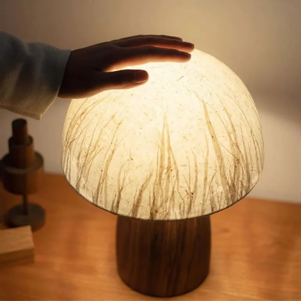 Audara-Minimalist Creative Balcony Bedroom Bedside Desk Light Warm Japanese Handmade Desk Coffee Table Sofa Desk Lamp Office Hotel Front Desk Table Lamp Dormitory Apartment Decoration Lighting Fixture