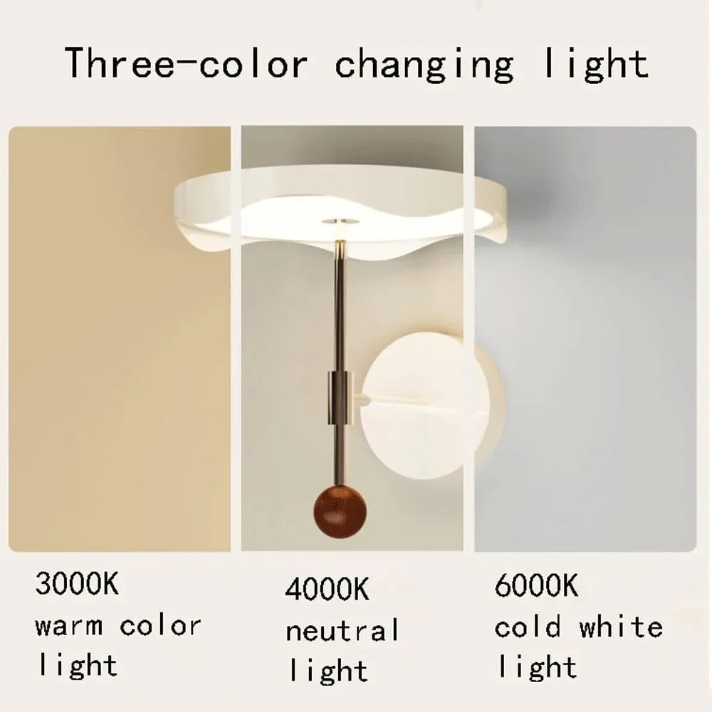 Audara-Antique Flying Saucer Eye Protection Wall Lamp French Cream Style Art Wall Lights Living Room Hallway Entryway Sconces Bedroom Bedside Ambiance Mounted Lighting Fixture