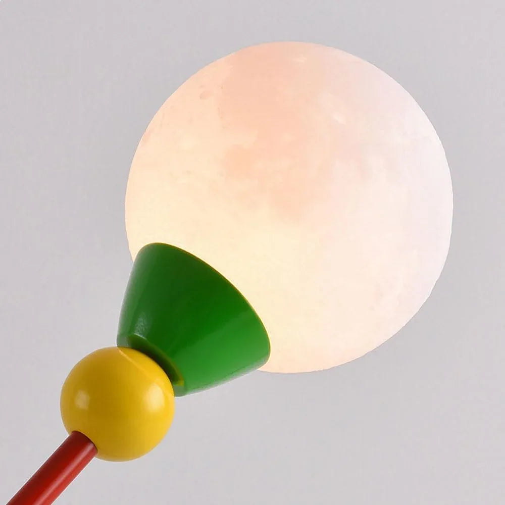 Audara-Simple Retro Living Room Study Desk Light Creative Moon Ball Metal Desk Lamp Bedroom Bedside Warehouse Workstation Table Lamp Villa Farmhouse Dormitory Apartment Bar Decoration Lighting Fixture