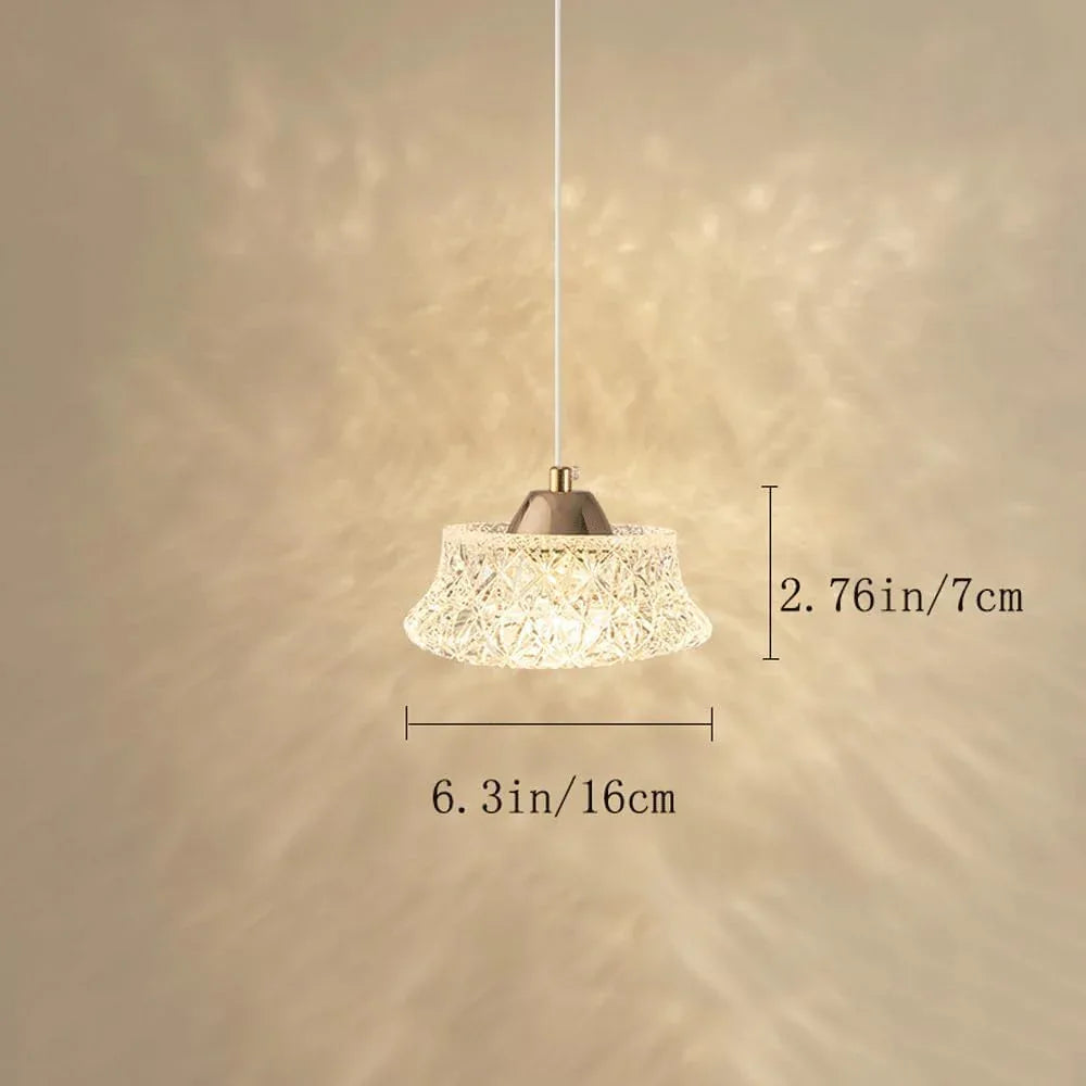 Audara-6-inch Bohemian Luxury Crystal Pendant Light: Its Small Size Easily Adapts to Various Spaces, Including Bedrooms, Hotels, Studies, Living Rooms, Kitchens, Islands, and Entryways.