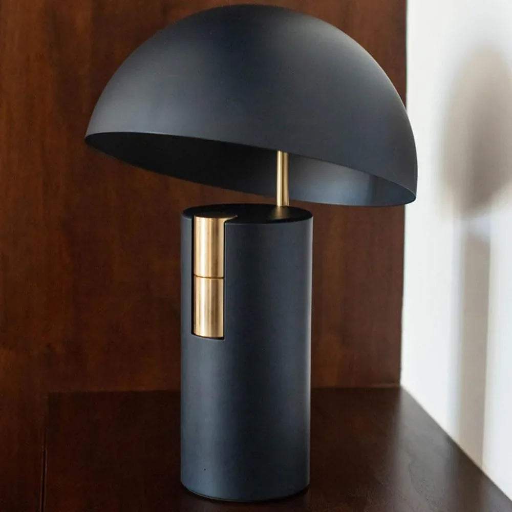Audara-Scandinavian Simple Hotel Hall Restaurant Decorative Desk Light Creative Personalized Mushroom Shaped Metal Desk Lamp Living Room Study Bedroom Table Lamp Farmhouse Villa Lighting Fixture