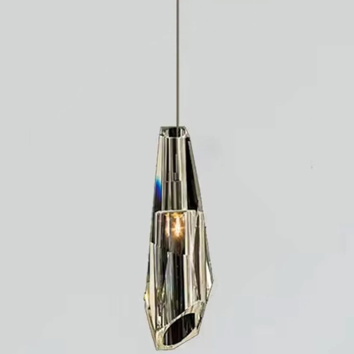 Audara-4-inch Modern Minimalist Light Fixtures. Small in Size, Suitable for Various Spaces Including Bedrooms, Kitchen Islands, Dining Rooms, Hotels, Bars, and Cafes. Crystal Pendant Light.
