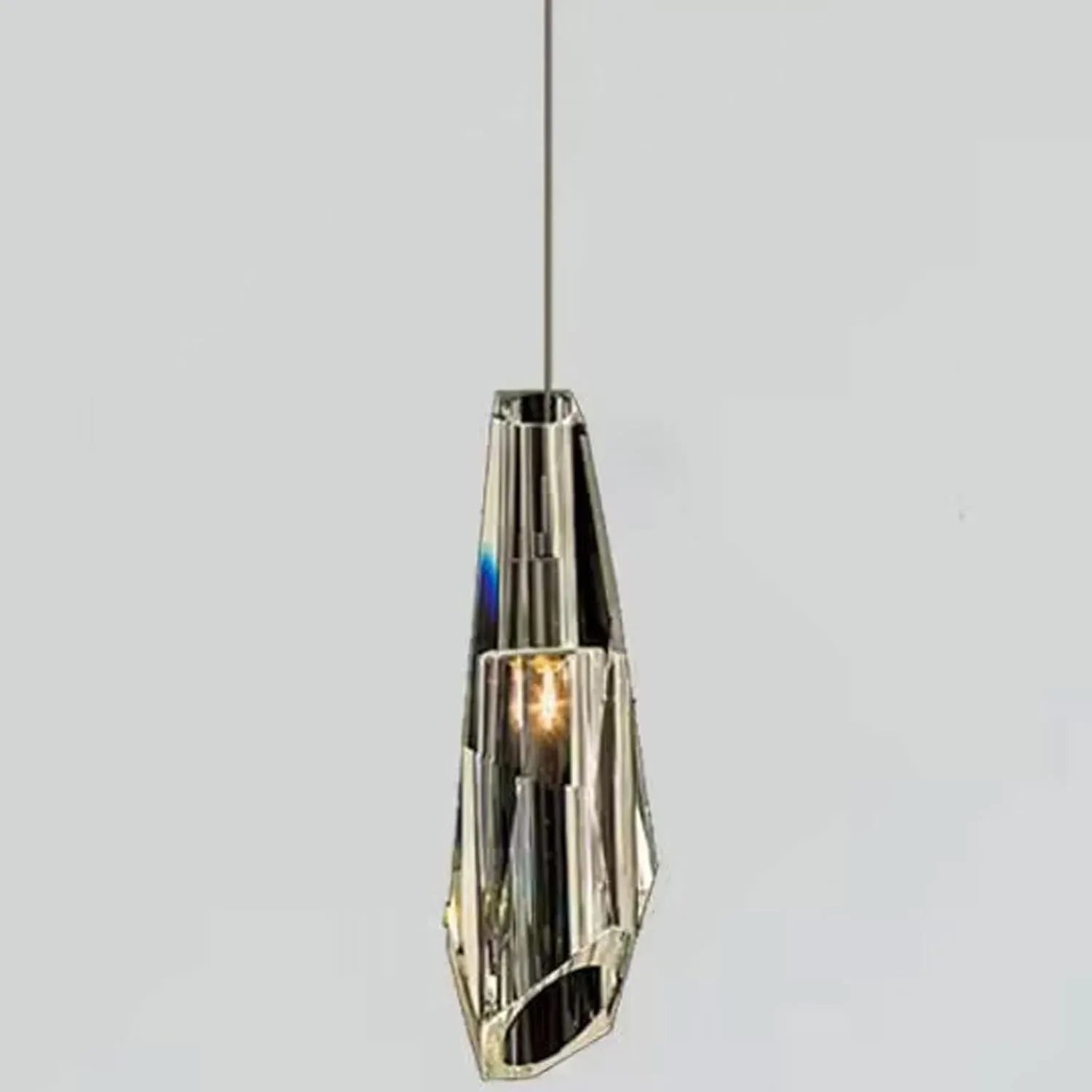 Audara-4-inch Modern Minimalist Light Fixtures. Small in Size, Suitable for Various Spaces Including Bedrooms, Kitchen Islands, Dining Rooms, Hotels, Bars, and Cafes. Crystal Pendant Light.