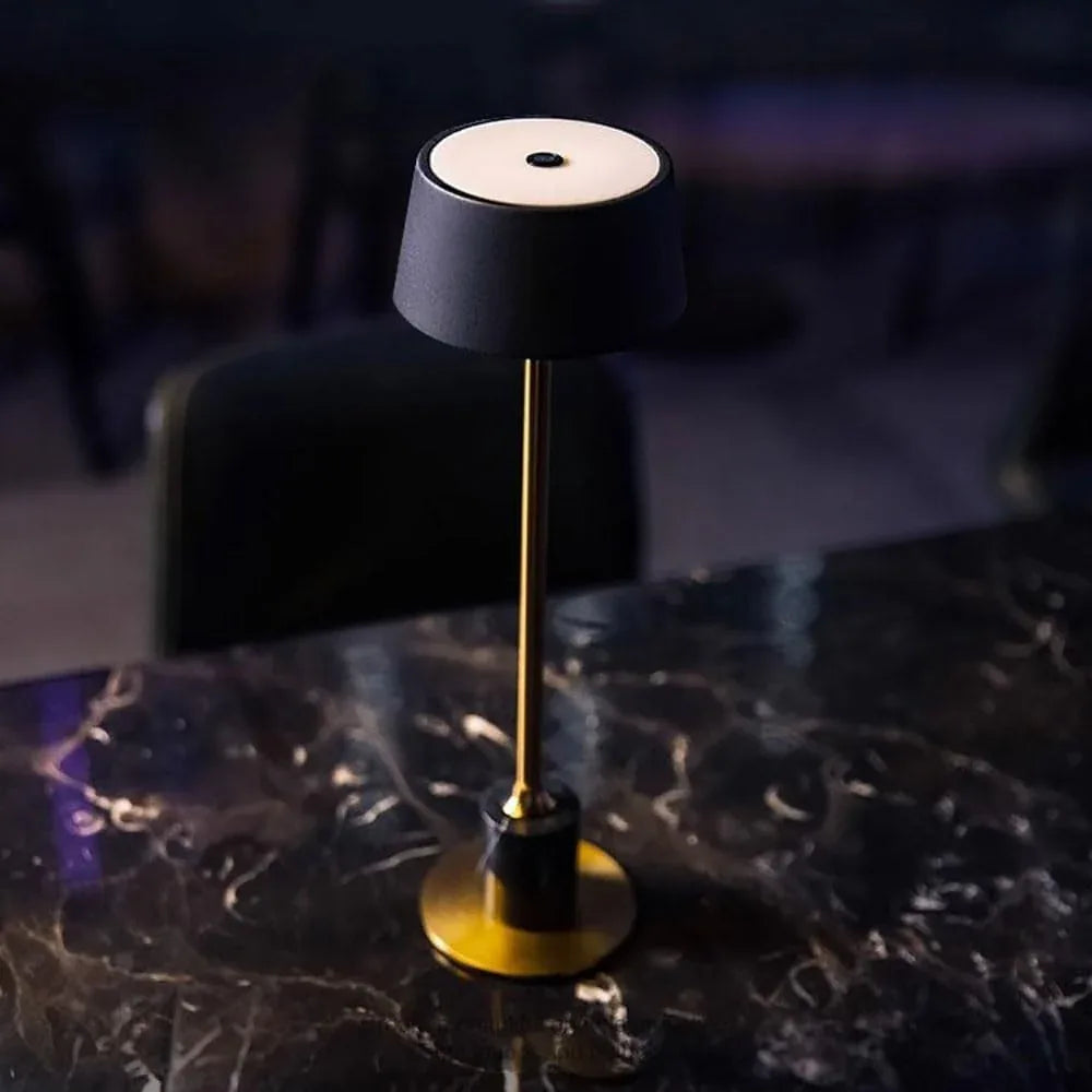 Audara-Marble Desk Light for Bedroom and Reading Creative Desk Lamp Fabric and Wood Ideal Table Lamp for Restaurants Hotels Cottages and Villas Versatile Lighting Fixture Rechargeable