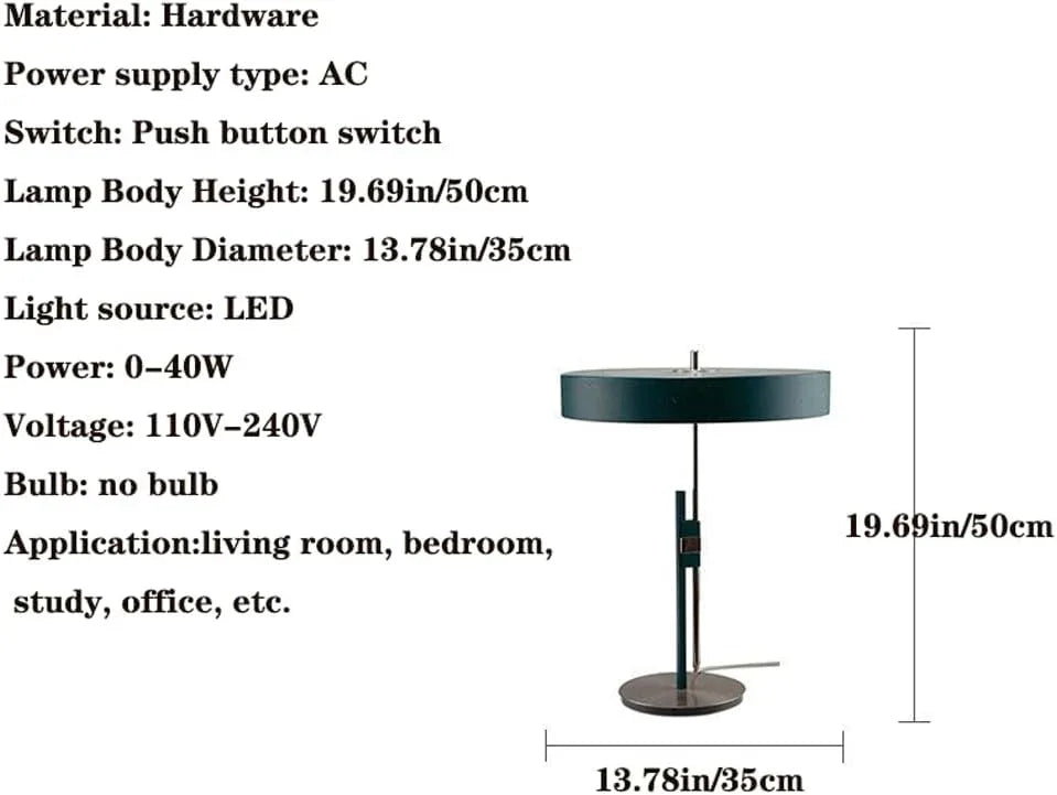 Audara-Scandinavian Simple Living Room Sample Room Desk Light Personalized Art Eye Protection LED Desk Lamp Study Room Bedroom Table Lamp B&B Clubhouse Corridor Coffee Shop Lighting Fixture