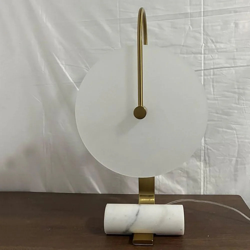 Audara-Scandinavian Simple Model House Designer Desk Light Creative High-end Marble Desk Lamp Mall Hotel Front Desk Showroom Lighting Fixture Bedroom Study Living Room Table Lamp