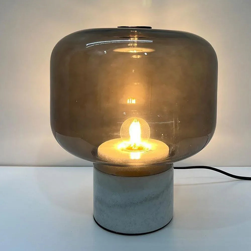 Audara-Creative Personalized Study Room Model Room Desk Light Modern Simple Glass Marble Desk Lamp Restaurant Hotel Front Desk Lounge Area Lighting Fixture Villa Living Room Counter Couch Side Table Lamp