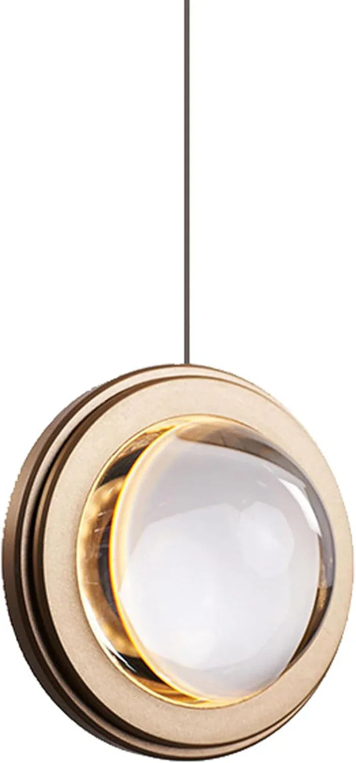 Audara-5-inch Crystal Pendant Light, Bohemian Style, Creative Decorative Lamp, Suitable for Various Spaces Such As Bedrooms, Hotels, Studies, Living Rooms, Kitchen Islands, and Entryways.