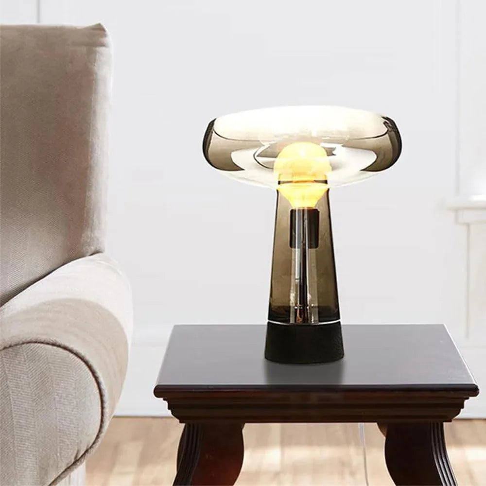 Audara-Scandinavian Simple Model Room Bedroom Bedside Desk Light Creative Personalized Glass Marble Desk Lamp Club Coffee Shop Dining Room Lighting Fixture Villa Living Room Counter Showcase Table Lamp