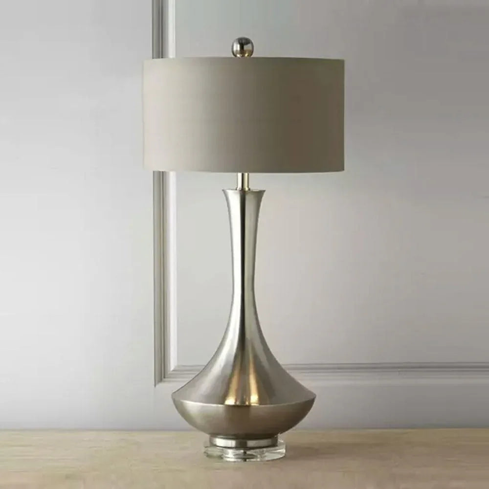 Audara-American Simple Living Room Study Office Desk Light Personalized Creative Fabric Metal Desk Lamp Hotel Cafe Restaurant Table Lamp Model Room Mall Front Desk Decoration Lighting Fixture