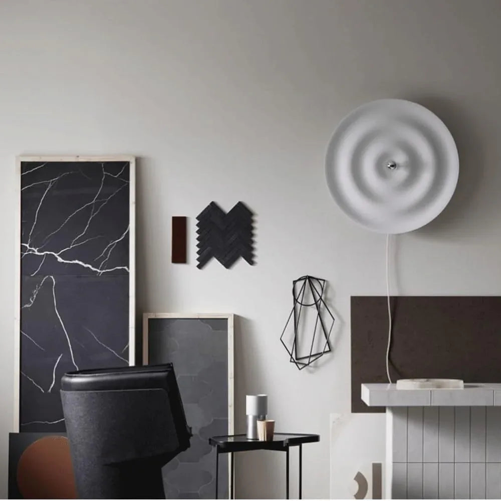 Audara-Scandinavian Modern Spherical Wall Lamp Background Wall Stairs Aisle Wall Lights Living Room Entryway Minimalist Sconces Designer Water Ripple Decorative Mounted Lighting Fixture