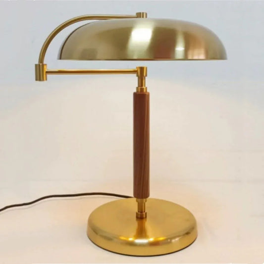 Audara-Simple Modern Sample Room Backdrop Exhibition Desk Light Scandinavian Fashion Metal Solid Wood Desk Lamp Living Room Office Study Room Table Lamp Hotel Front Desk Coffee Shop Villa Lighting Fixture