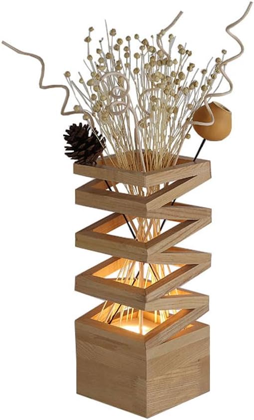 Audara-Creative Simple Bedroom Bedside Desk Light Romantic Warm Warm Flower Arrangement Wooden Desk Lamp Living Room Couch Background Wall Decoration Table Lamp Flower Shop Mall Lighting Fixture
