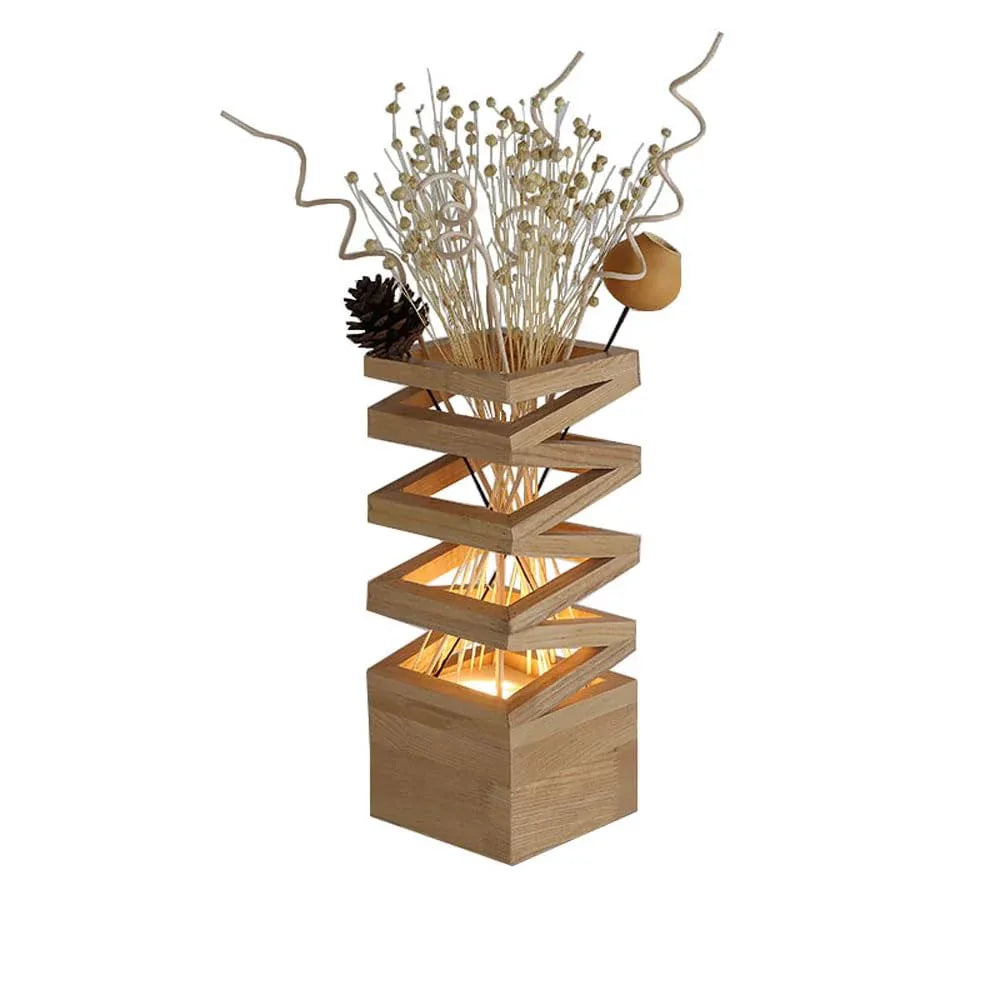 Audara-Creative Simple Bedroom Bedside Desk Light Romantic Warm Warm Flower Arrangement Wooden Desk Lamp Living Room Couch Background Wall Decoration Table Lamp Flower Shop Mall Lighting Fixture Decorated