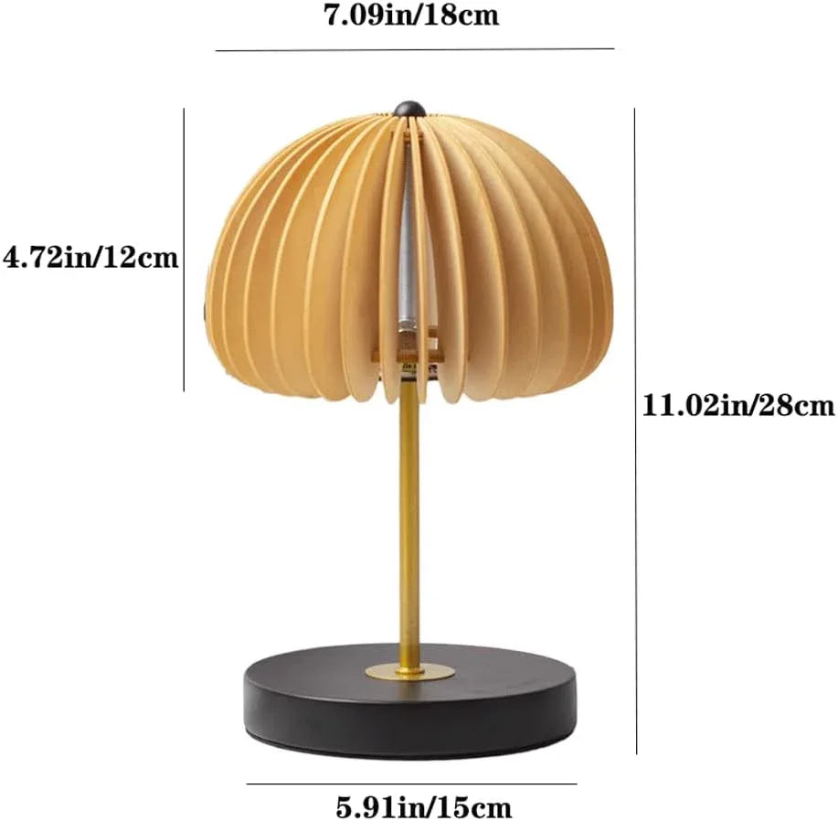 Audara-Modern Luxury Light Bedroom Bedside Desk Light Chinese Zen Metal Wooden Desk Lamp Adjustable Study Office Table Lamp Club Coffee Shop B&B Farmhouse Hotel Decoration Lighting Fixture