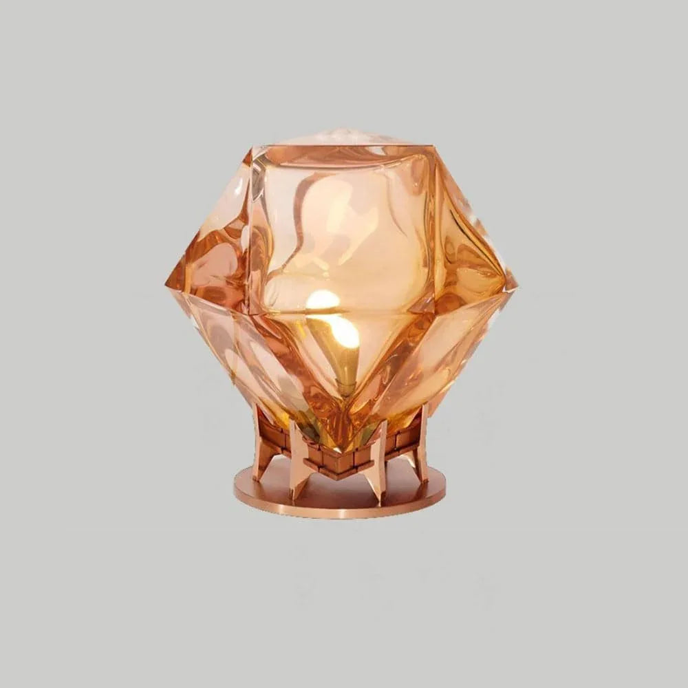 Audara-Scandinavian Simple Bedroom Study Desk Light Creative Geometric Metal Desk Lamp Living Room Sofa Beside Bed Table Lamp Farmhouse Club Coffee Shop Dining Room Lighting Fixture Orange
