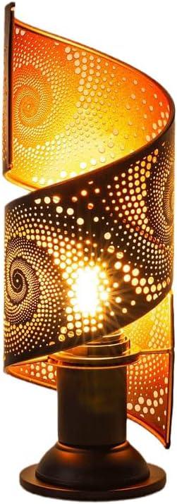 Audara-Creative Ambience Study Bedroom Desk Light Fashion Living Room Sofa Beside Bed Head Desk Lamp Elegant Black Hollow Metal Table Lamp Cafe Restaurant B&B Hotel Front Desk Lighting Fixture