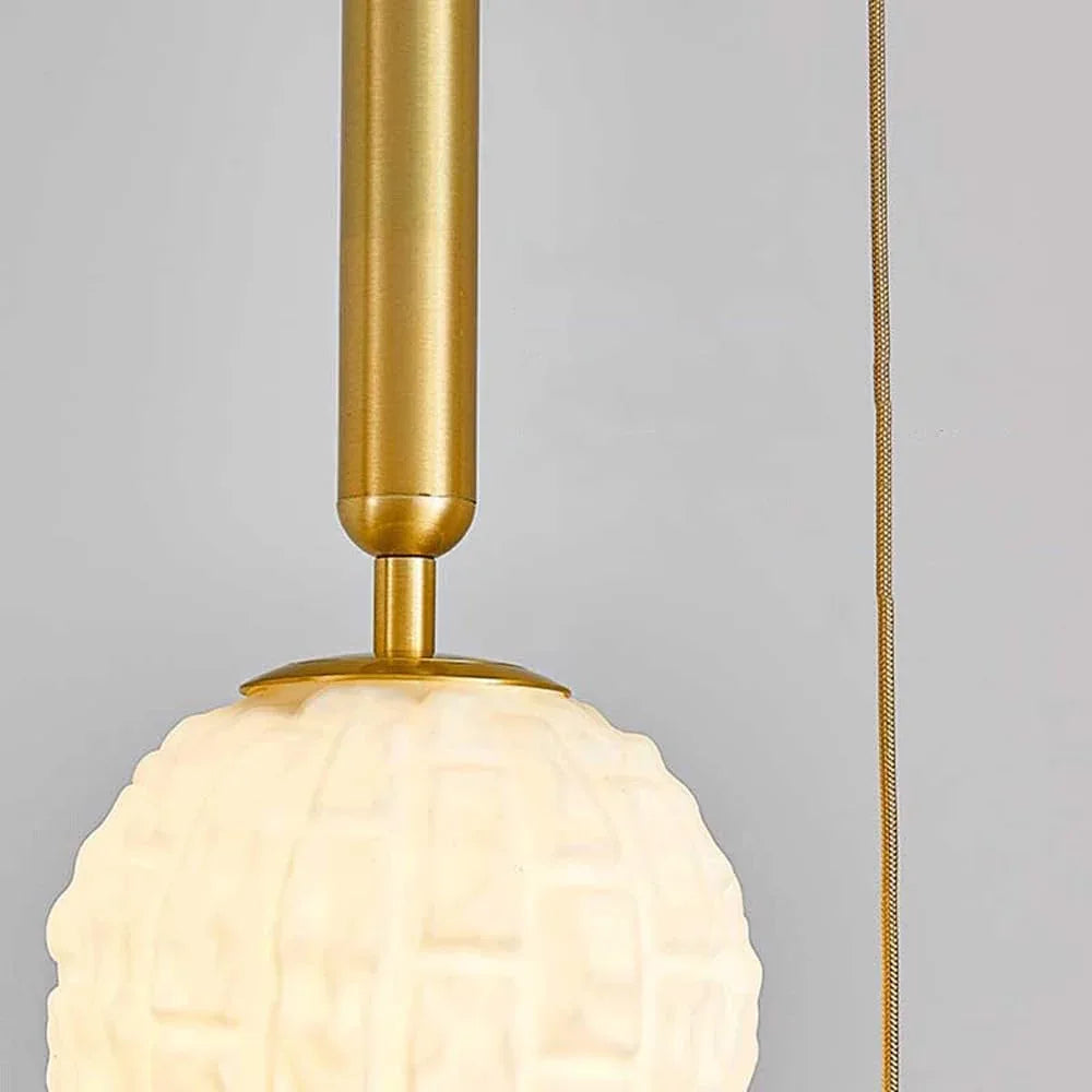 Audara-5-inch Diameter Crystal Pendant Light, Spherical Decorative Lamp, Bohemian Style, European Minimalist Style, Suitable for Bedrooms, Hotels, Entryways, Kitchen Islands, and Other Scenarios.