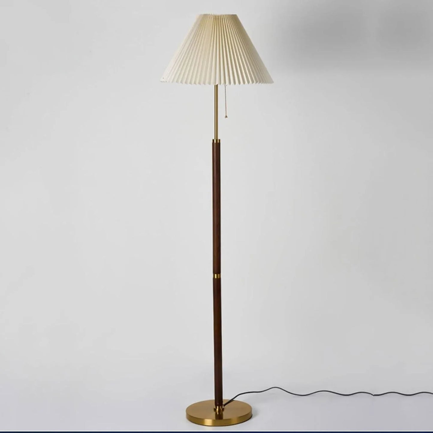 Audara-Vintage Creative Zipper Open Light Living Room Sofa Side Floor Lamp H59” Handmade Fabric Metal Standing Lamp E26 Three Tone Light Study Bedroom Torchiere Rustic Lighting Fixture