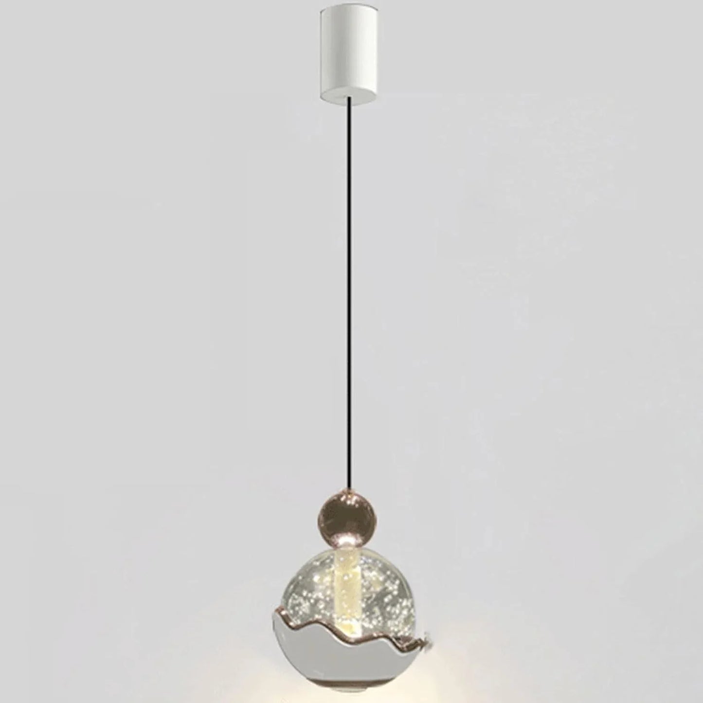 Audara-4-in Crystal Pendant Light, Decorative Lighting Fixture, Bohemian Style, European Minimalist Style, Suitable for Bedrooms, Hotel Entryways, Kitchen Islands, and Other Scenarios.