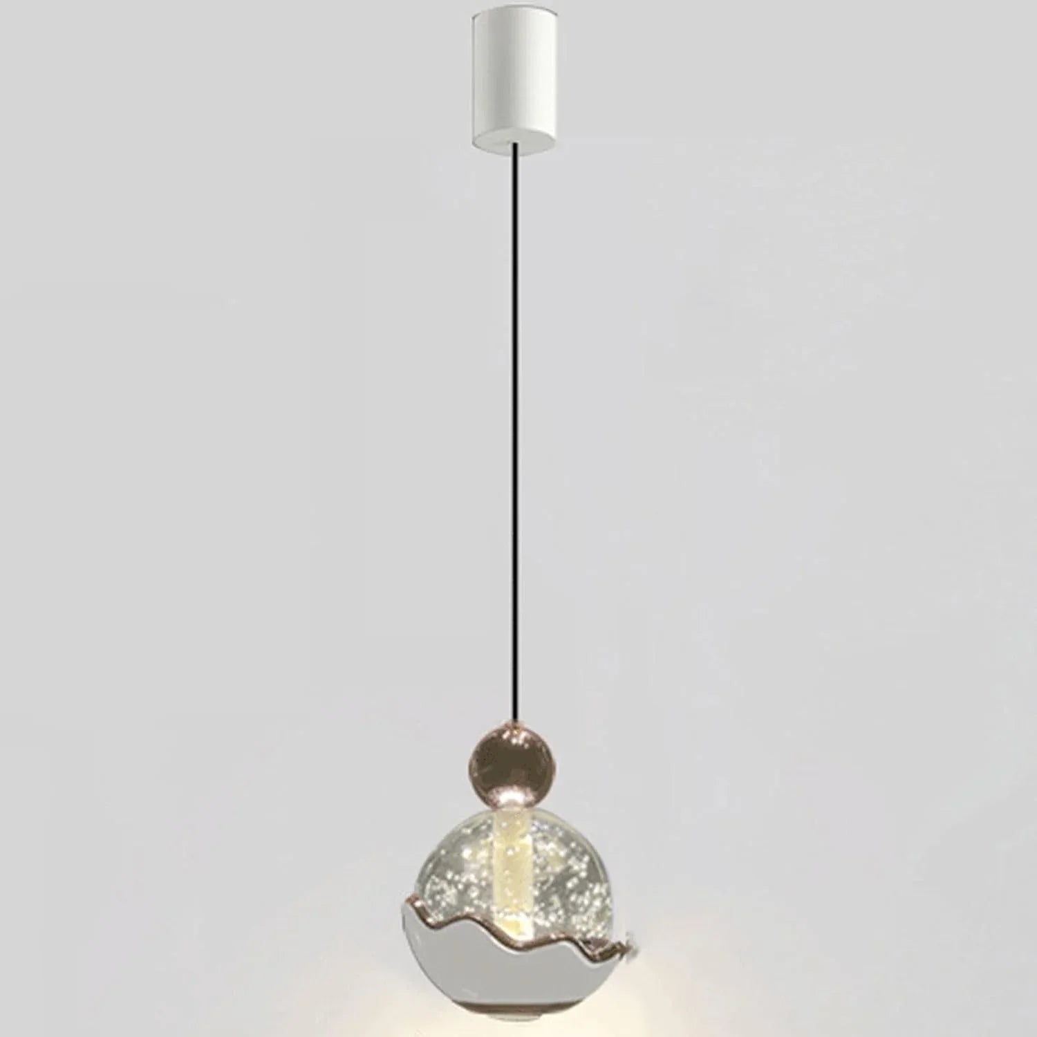 Audara-4-in Crystal Pendant Light, Decorative Lighting Fixture, Bohemian Style, European Minimalist Style, Suitable for Bedrooms, Hotel Entryways, Kitchen Islands, and Other Scenarios.