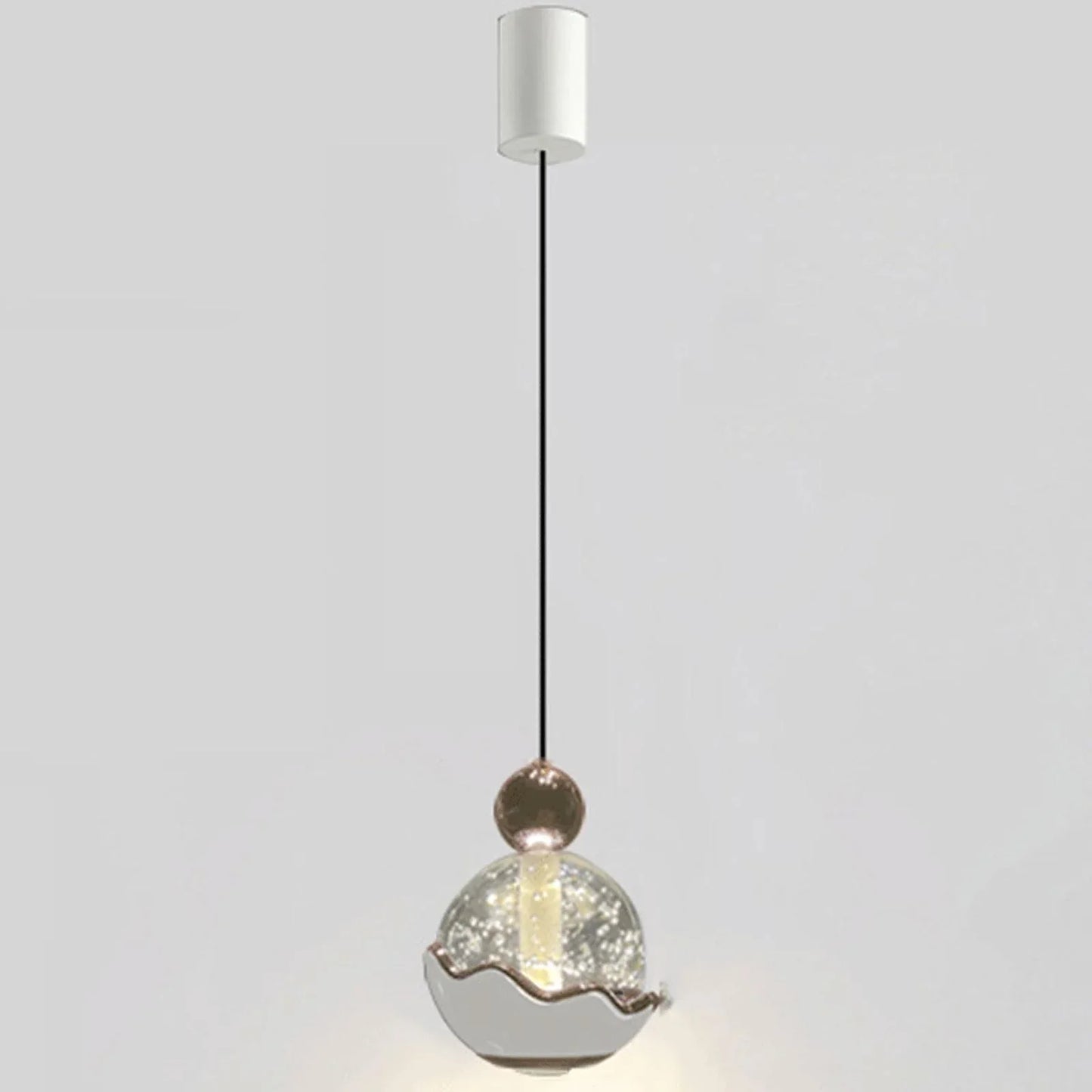 Audara-4-in Crystal Pendant Light, Decorative Lighting Fixture, Bohemian Style, European Minimalist Style, Suitable for Bedrooms, Hotel Entryways, Kitchen Islands, and Other Scenarios. B