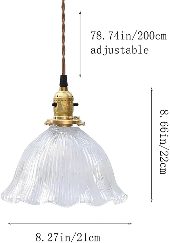 Audara-8-inch Glass Pendant Lights, Bohemian Style, Suitable for Various Decorative Lighting Scenarios Such As Tea Restaurants, Hallways, Balconies, Living Rooms, Hotel Entrances, and Cafes.