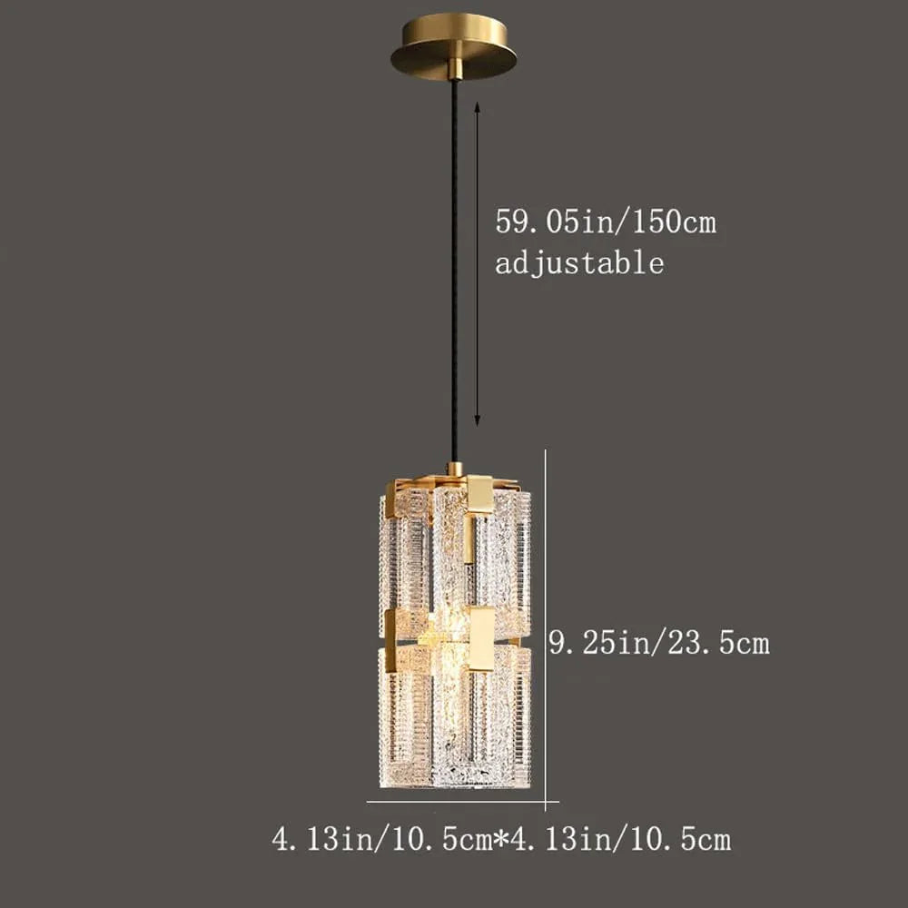 Audara-Small-Sized Crystal Pendant Light, Bohemian Style, European Minimalist Style, Suitable for Multiple Scenarios Such As Bedrooms, Hotel Rooms, Entryways, Kitchen Islands, Etc.