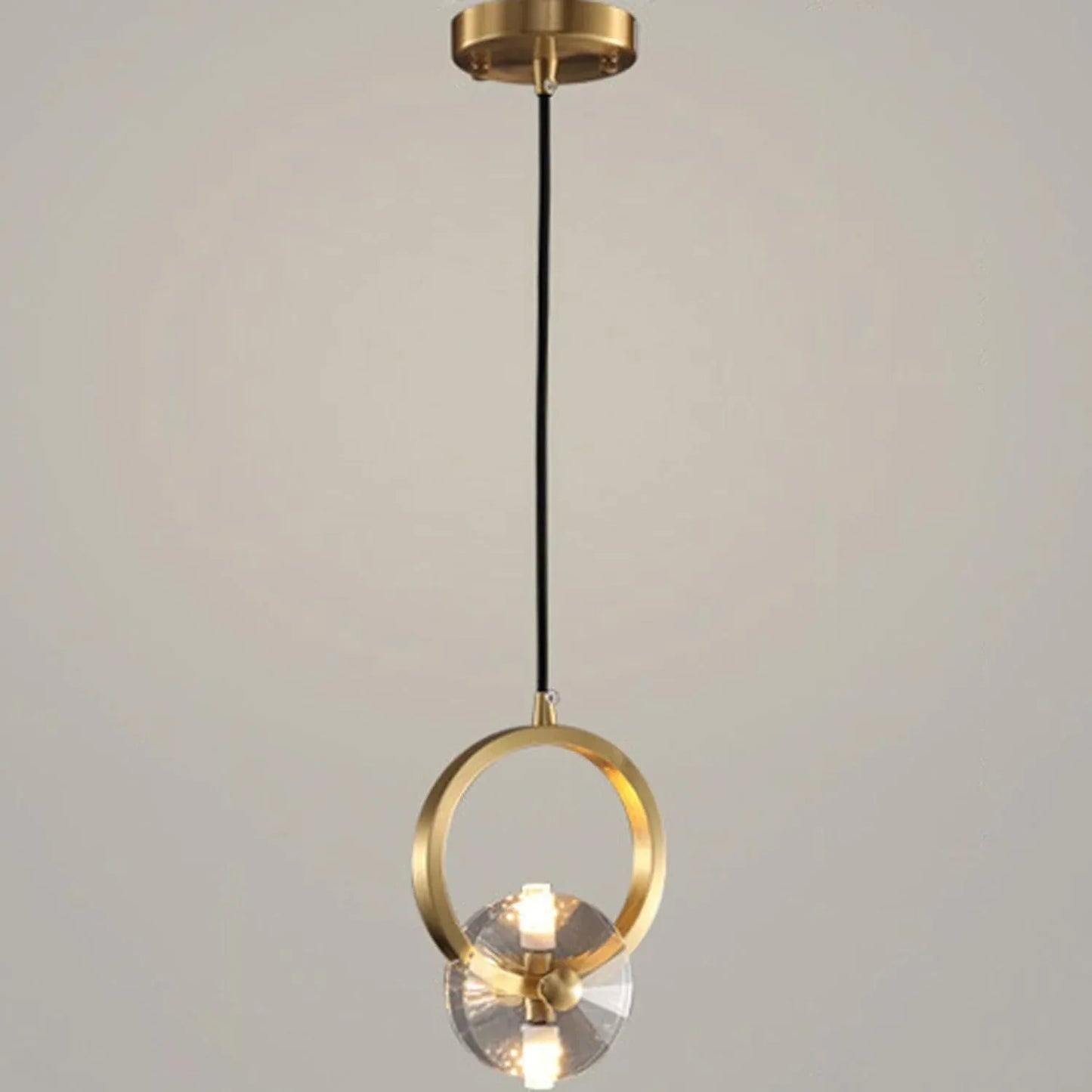 Audara-Crystal Pendant Light, 6-inch, Bohemian Style, Creative Decorative Lamp, Suitable for Various Spaces Such As Bedrooms, Hotels, Studies, Living Rooms, Kitchen Islands, and Entryways.