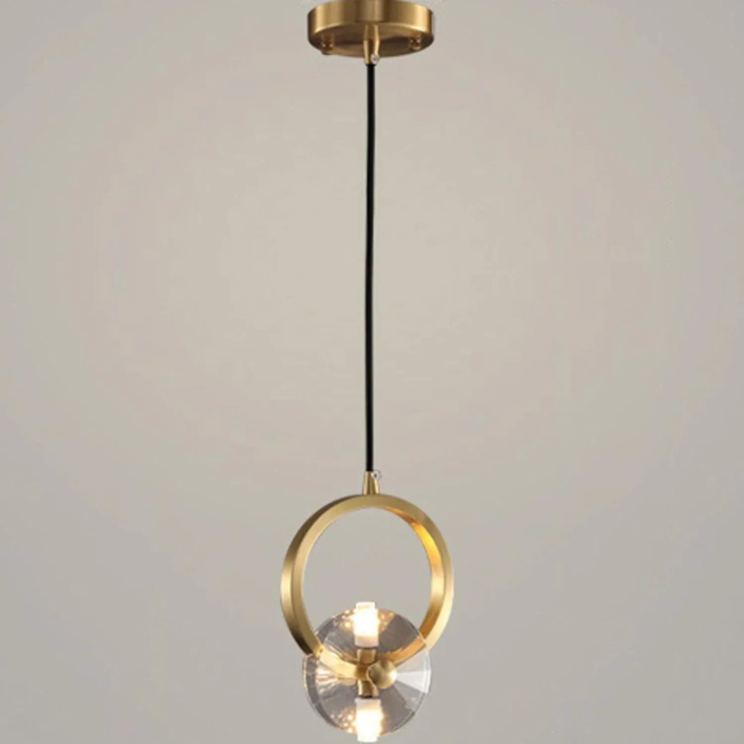 Audara-Crystal Pendant Light, 6-inch, Bohemian Style, Creative Decorative Lamp, Suitable for Various Spaces Such As Bedrooms, Hotels, Studies, Living Rooms, Kitchen Islands, and Entryways.