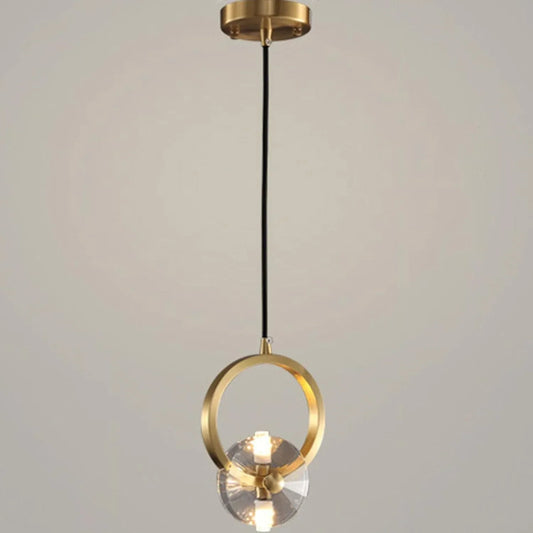 Audara-Crystal Pendant Light, 6-inch, Bohemian Style, Creative Decorative Lamp, Suitable for Various Spaces Such As Bedrooms, Hotels, Studies, Living Rooms, Kitchen Islands, and Entryways.