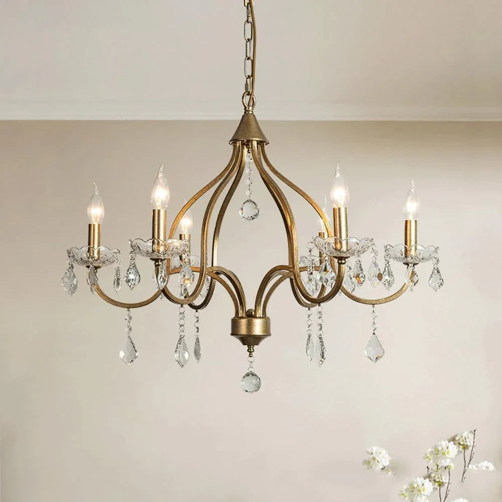 Audara-30-inch Crystal Chandeliers European Modern-Style Chandeliers for Living Rooms, Bedrooms, Studies, Hotels, Kitchen Islands, and Various Commercial Spaces Semi-Flush Mount Chandelier