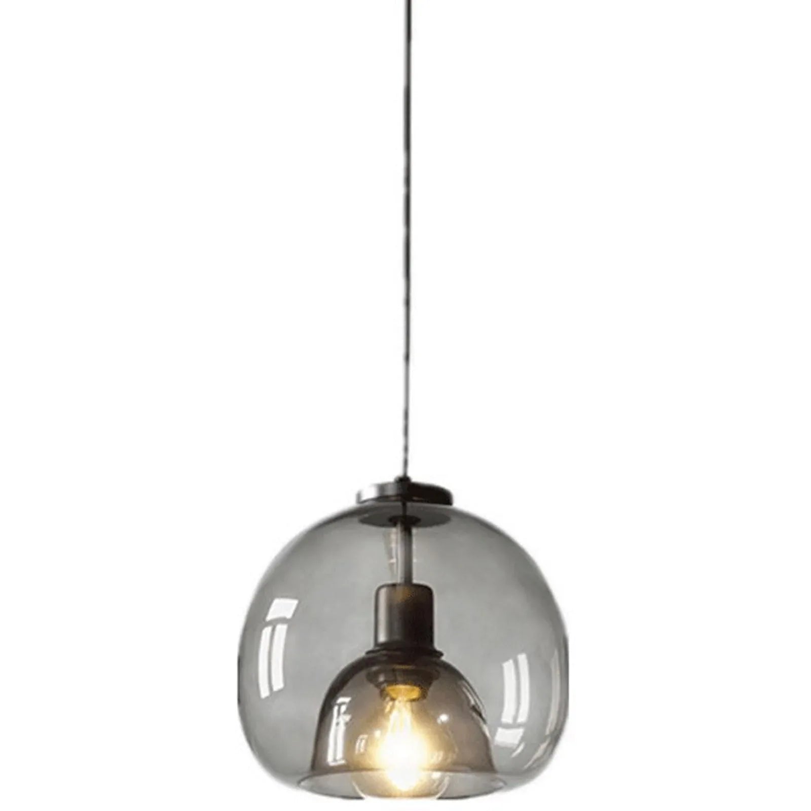 Audara-9-inch Glass Pendant Lights: Simple and Creative Design, Easily Complements Various Decor Styles. Can Be Installed Above The Bedside, in The Living Room, Dining Room, Kitchen Island, Etc. A